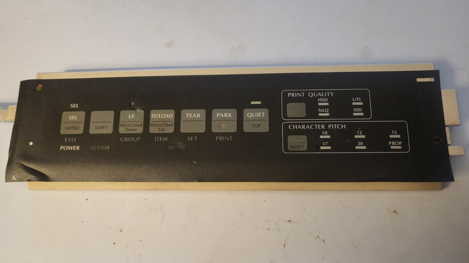Okidata Microline 320 Turbo Operator Control Panel USED