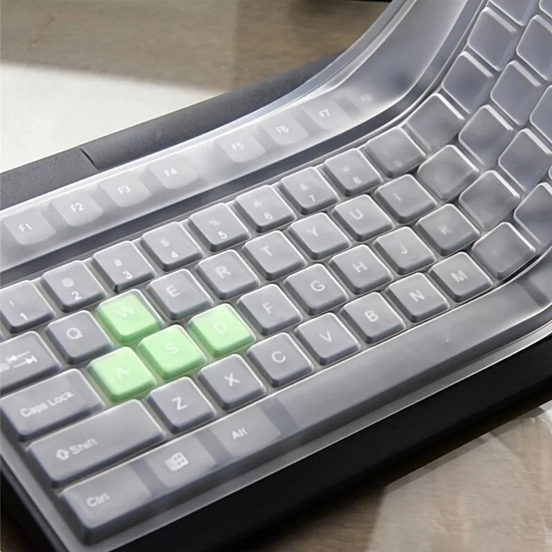 Universal Transparent Silicone Keyboard Cover Protector Skin for PC Desktop US