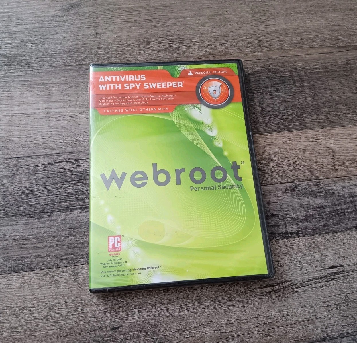 NEW Webroot Antivirus with Spy Sweeper 2011 Personal Edition Factory Sealed PC