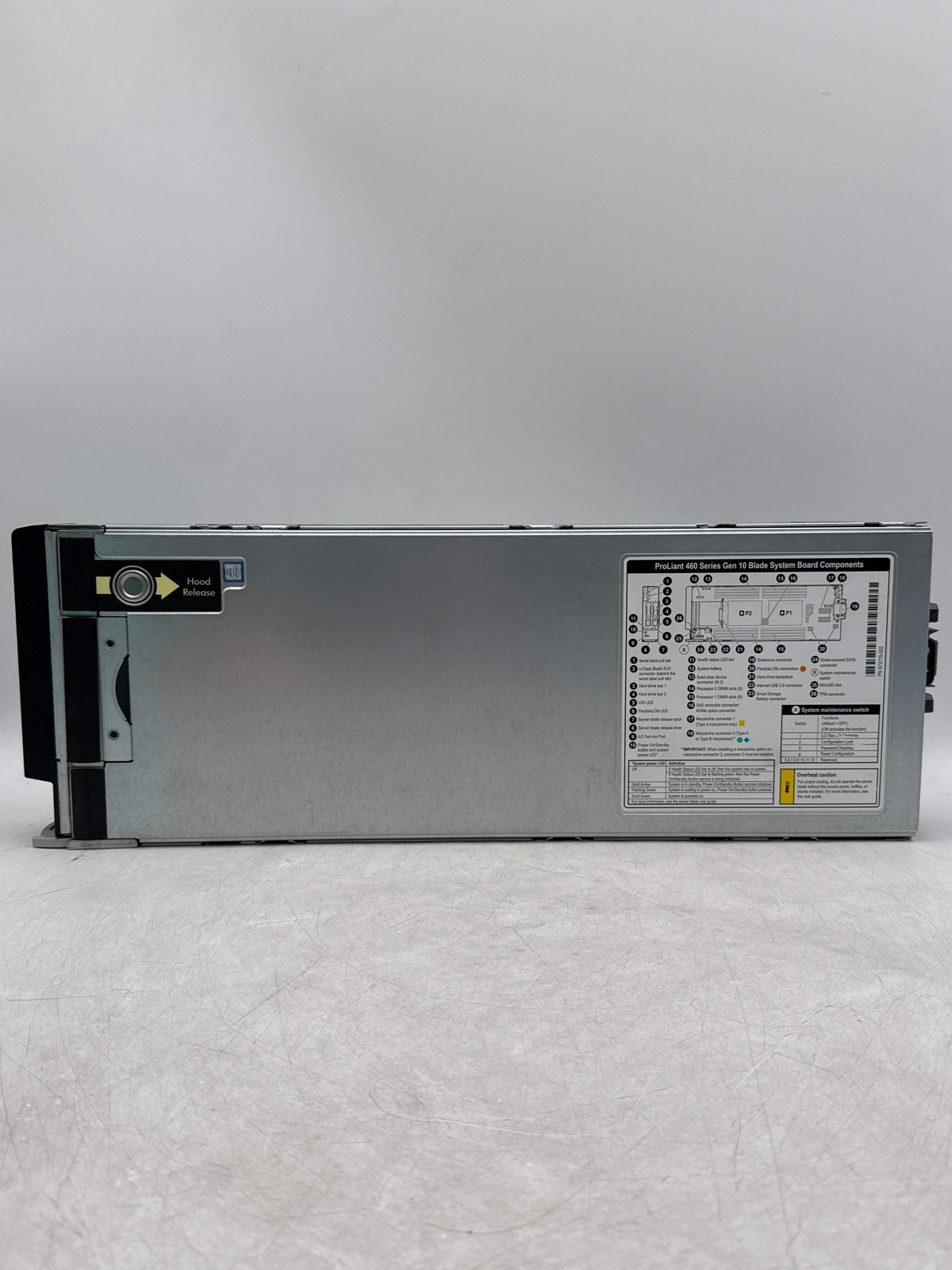 HP ProLiant BL 460c Gen10 Hewlett Packard Enterprise model HSTNS-BC64-S NO HDD