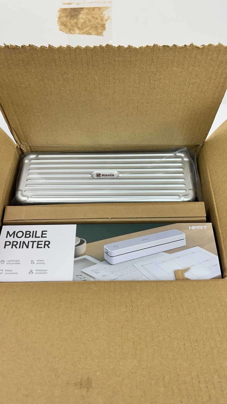 HPRT 300DPI Portable Thermal Inkless Printer & 200 Sheets & Case Kit Bundle