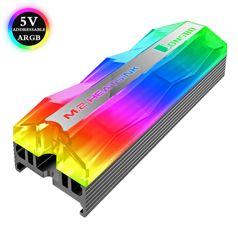 RGB SSD M.2 Cooling Cooler HeatSink 2280 Addressable LED Aluminum NGFF NVME PCIE