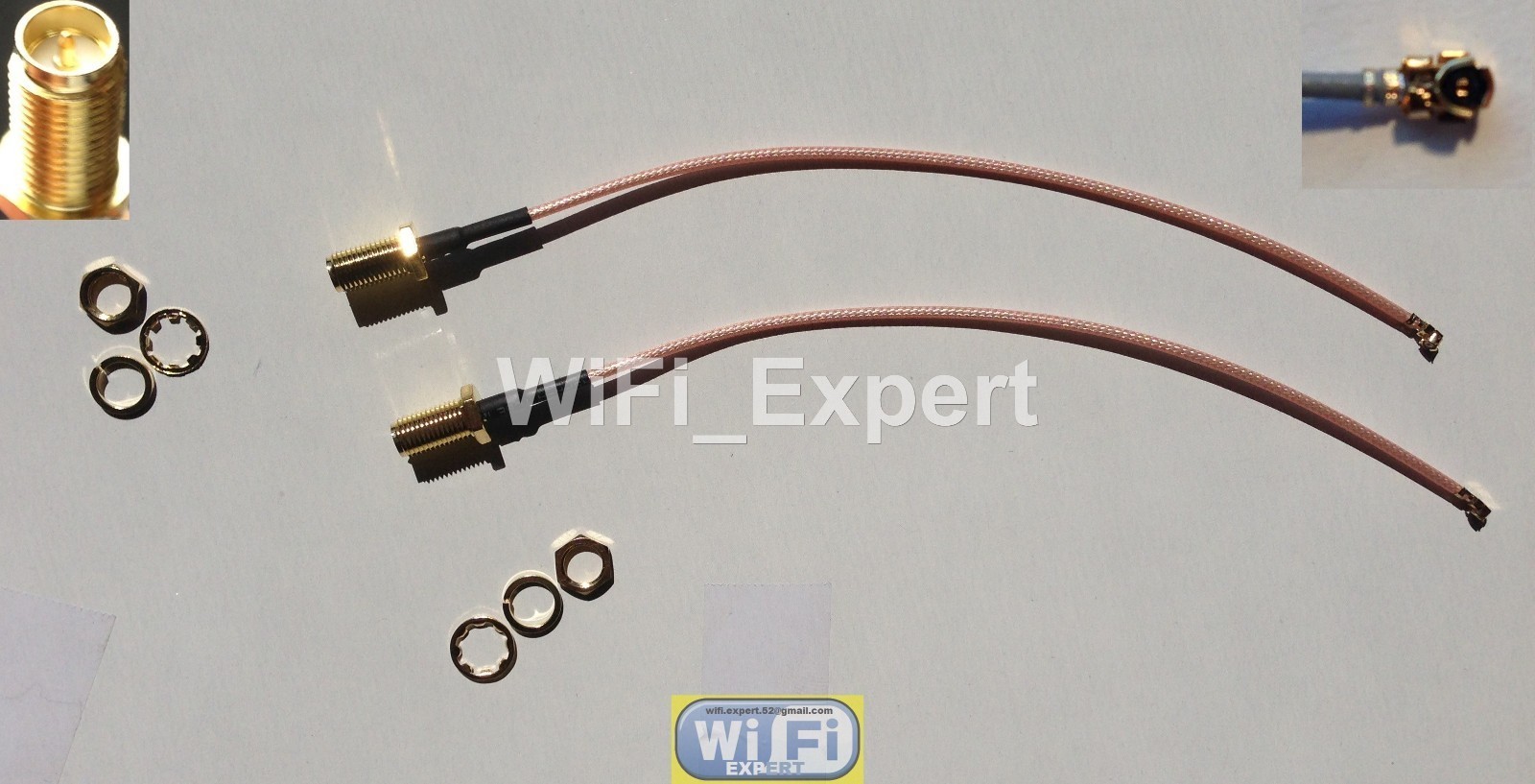 2 x 6 Inch Mini PCI IPX U.FL to RP-SMA Antenna WiFi Pigtail RG178 Cable RF USA