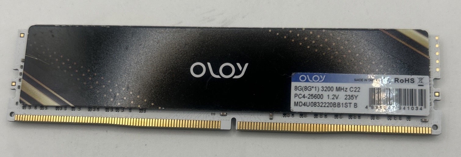 OLOY DDR4 1x8GB 3200mhz Desktop Computer RAM Memory