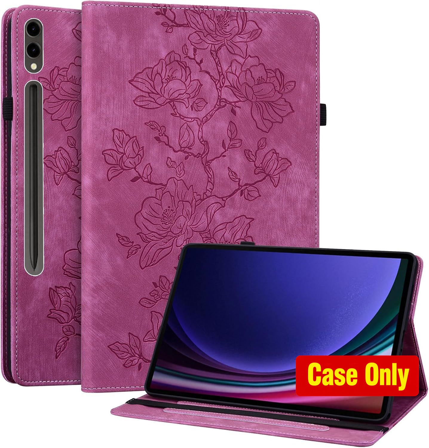 Case for Samsung Galaxy Tab S10 Plus 2024, Slim PU Leather Folio with Stand