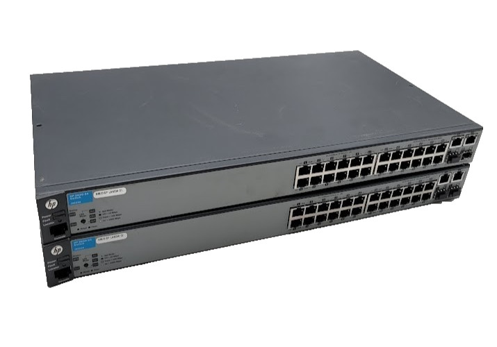 Lot of 2 HP 2620-24 J9623A 24-Port Gigabit Ethernet Switch TESTED