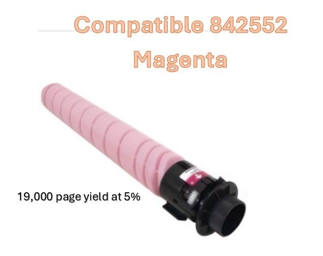 Compatible Ricoh IM C3510 MAGENTA 842552 Toner 19,000 page yield