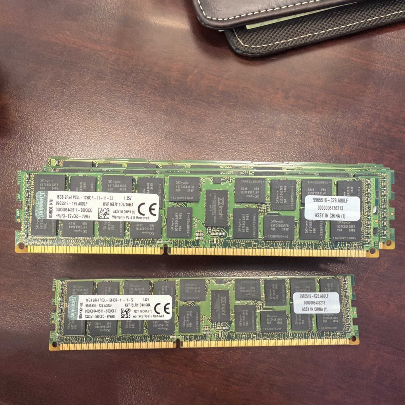 KINGSTON KVR16LR11D4/16HA 16GB 2RX4 PC3L-12800R ECC Server Memory