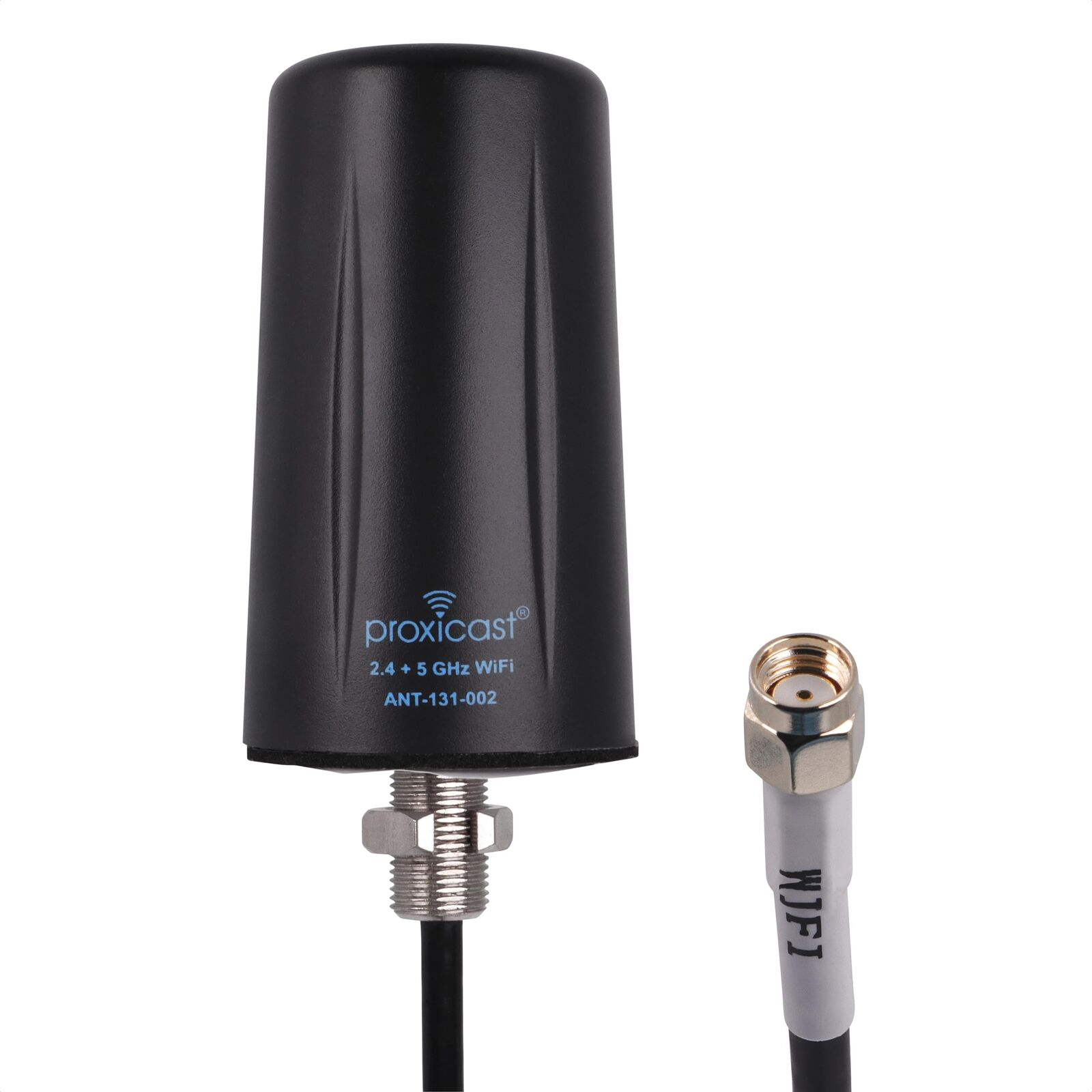 Indoor/Outdoor Omnidirectional WiFi Antenna - Tri-Band 2.4/5.8/6 GHz - 3-5 dB...
