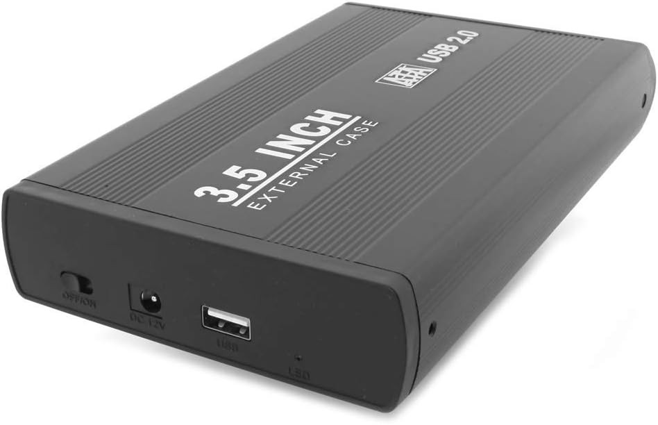 axGear 3.5 in USB 2.0 High Speed External SATA HDD Hard Drive 2.0, Black 