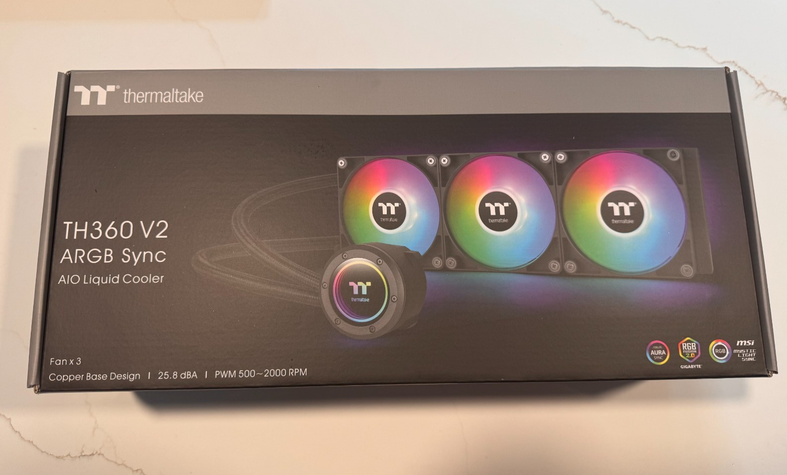 Thermaltake TH360 V2 ARGB Sync – 360mm AIO Liquid Cooler – Open Box – Complete