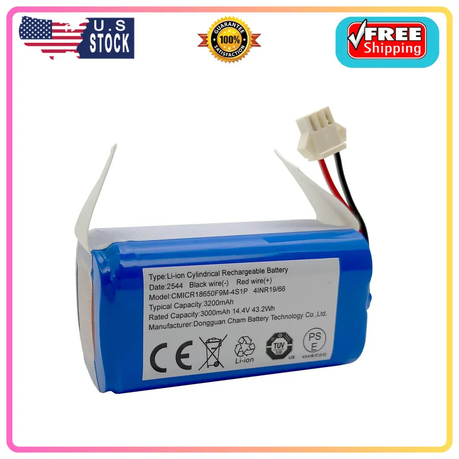 Replacement Battery for Eufy RoboVac Amarey Tesvor Goovi Onson 14.4V 3200mAh