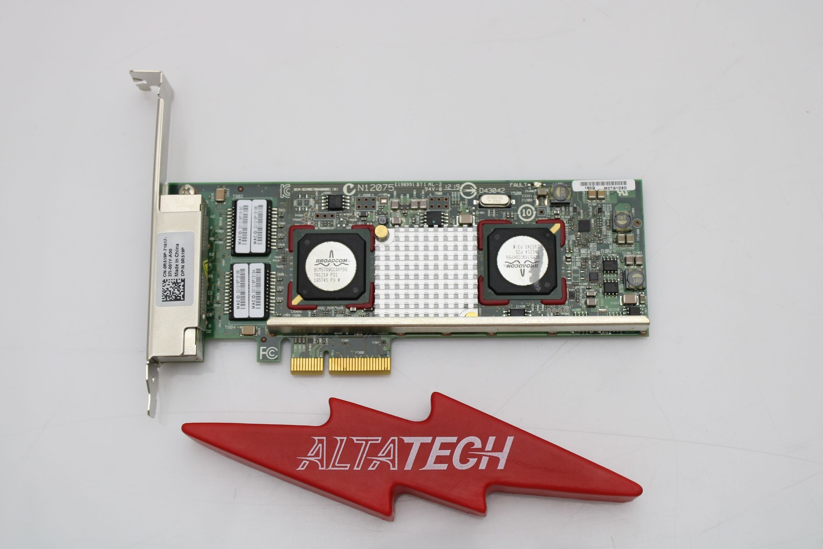 Dell 0R519P Broadcom 5709 1GB QP Copper FH