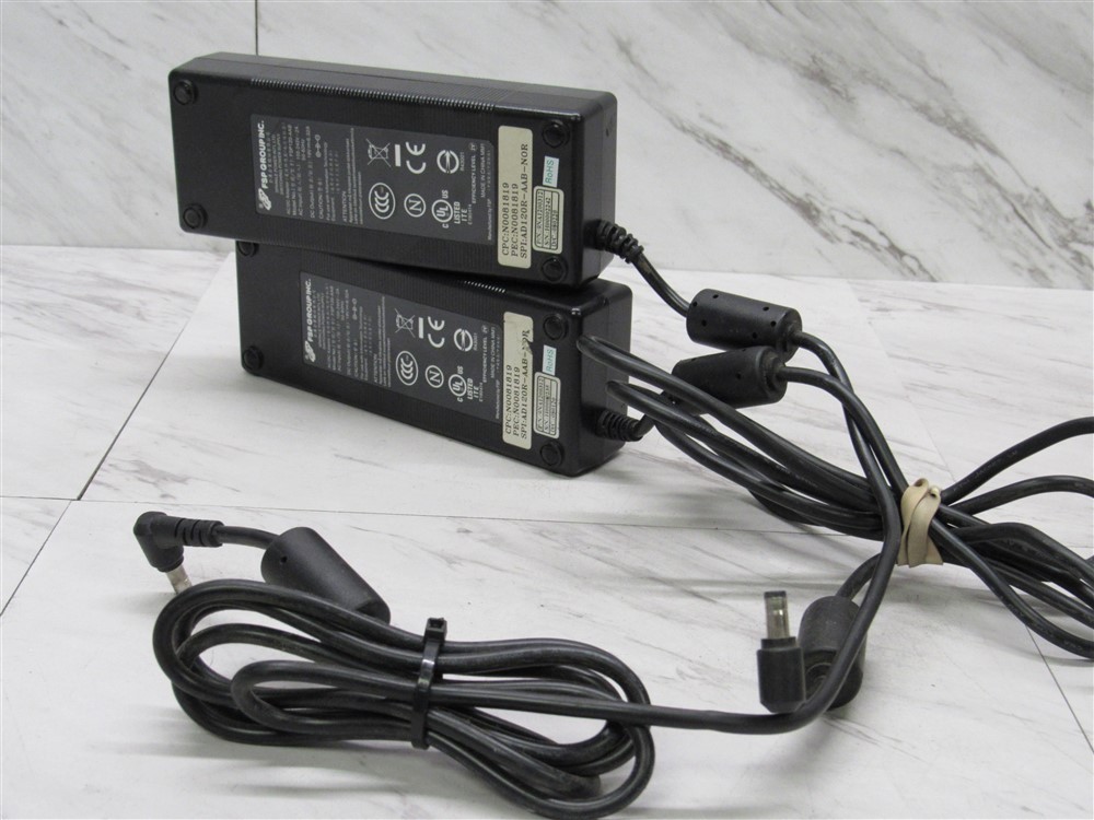 LOT OF 2 Genuine FSP FSP120-AAB AC Power Supply Adapter 19V 6.32A 120W OEM w/PC