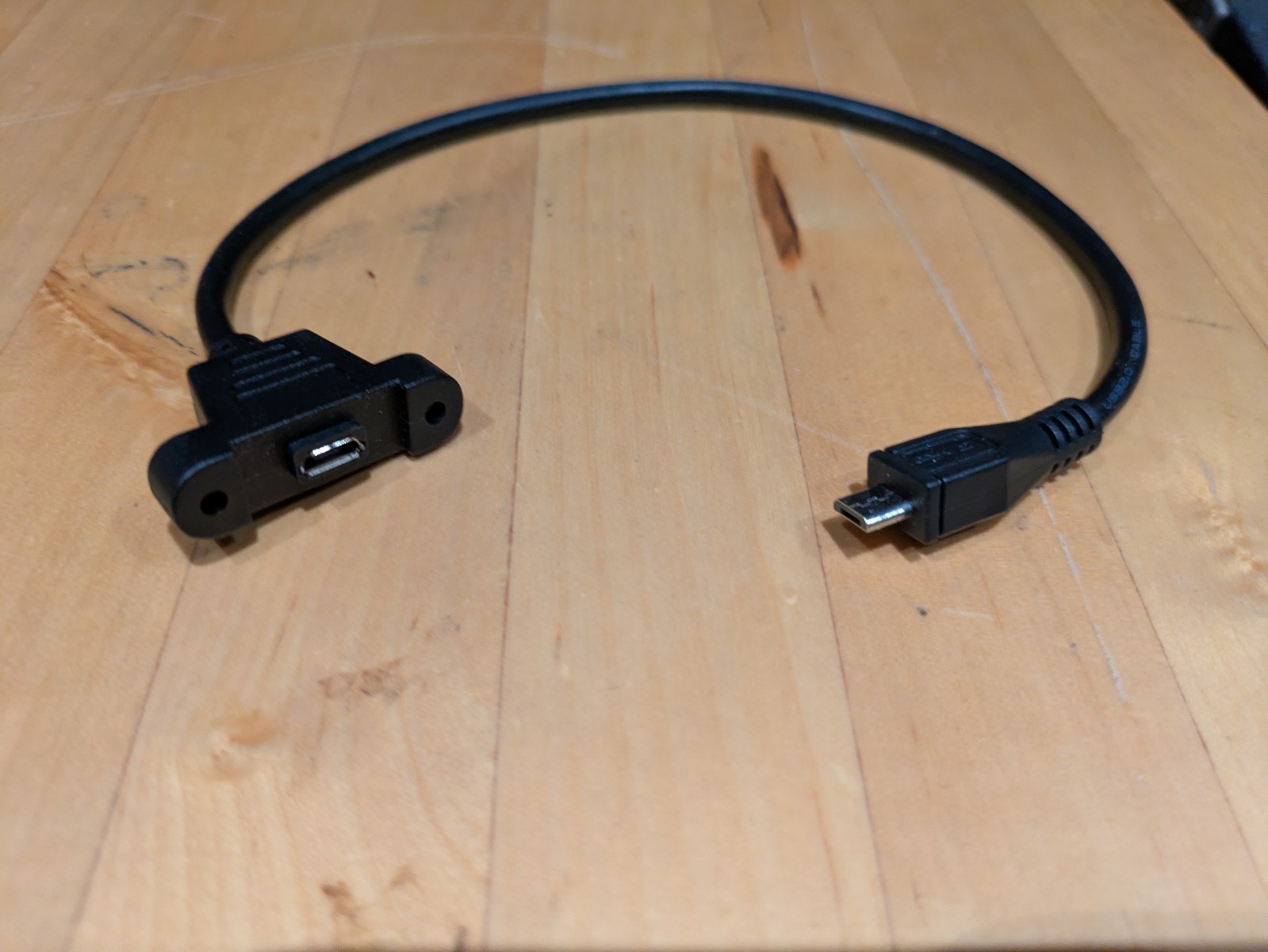 10x Micro USB Panel-Mount Extension Cable, 6"