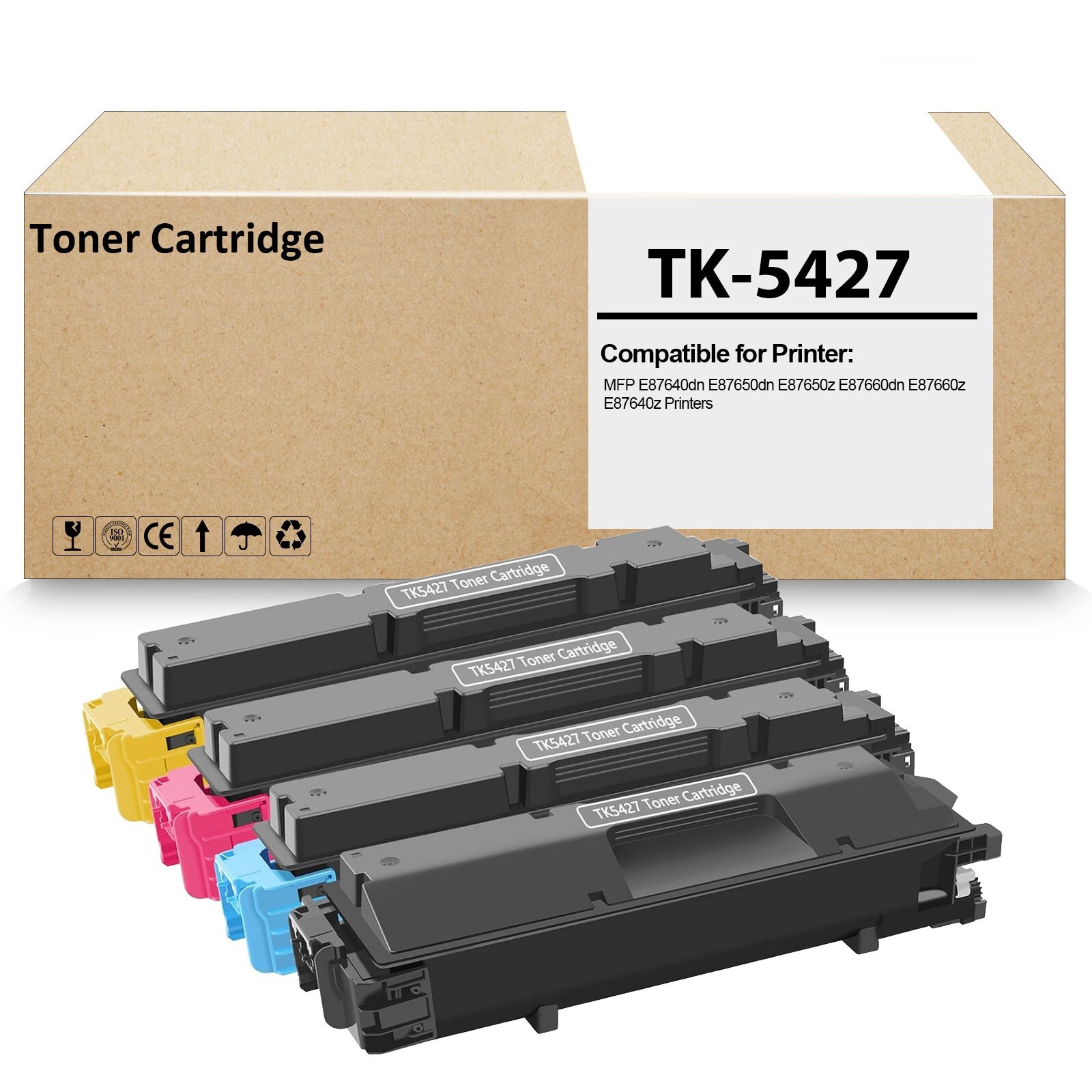 4 Pack TK-5427 TK-5417 TK5427 Toner Cartridge for Kyocera TASKalfa PA4500ci