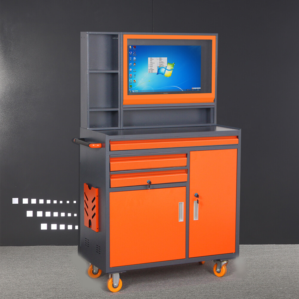 Heavy Duty Workbench Industrial Computer Cabinet/desk PC Cabinet 27 Inch Monitor