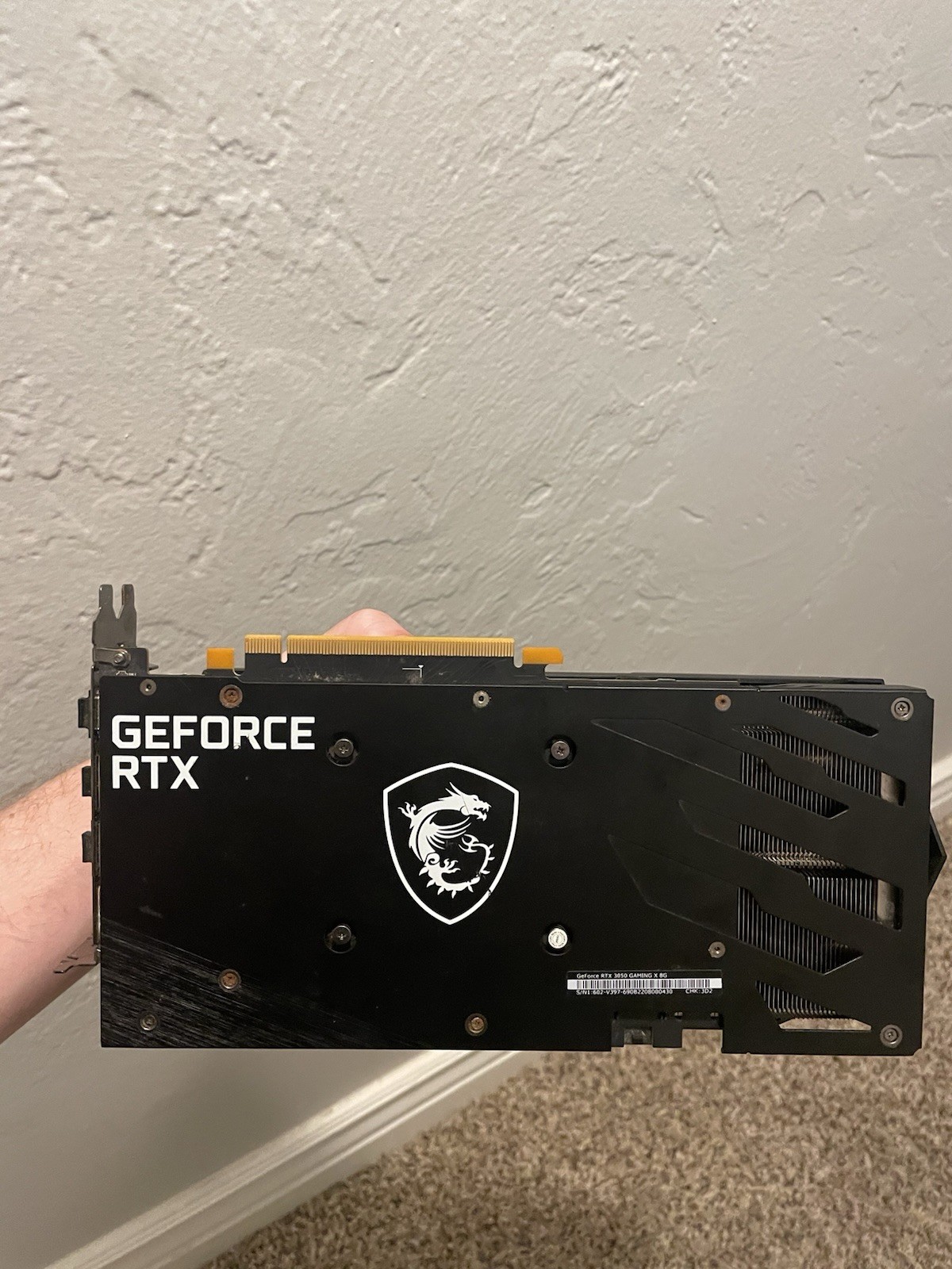MSI GeForce RTX 3050 GAMING X 8GB GDDR6 PCIe x16 HDMI/DP DirectX 12