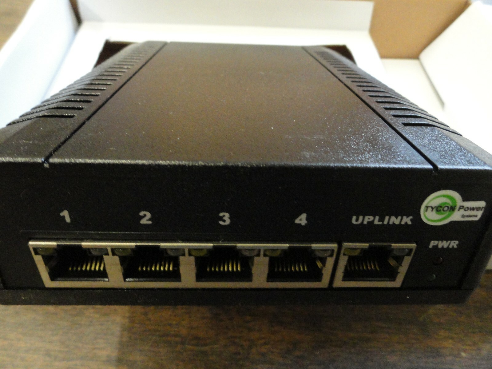 Tycon Power TP-SW5G-NC 12-48V 5 Port High Power Passive PoE Gigabit Switch, NEW