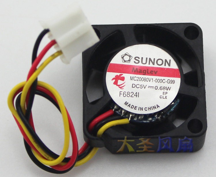 New For SUNON MC20080V1-000C-G99 5V 0.68W Cooling Fan 20 * 20 * 8mm