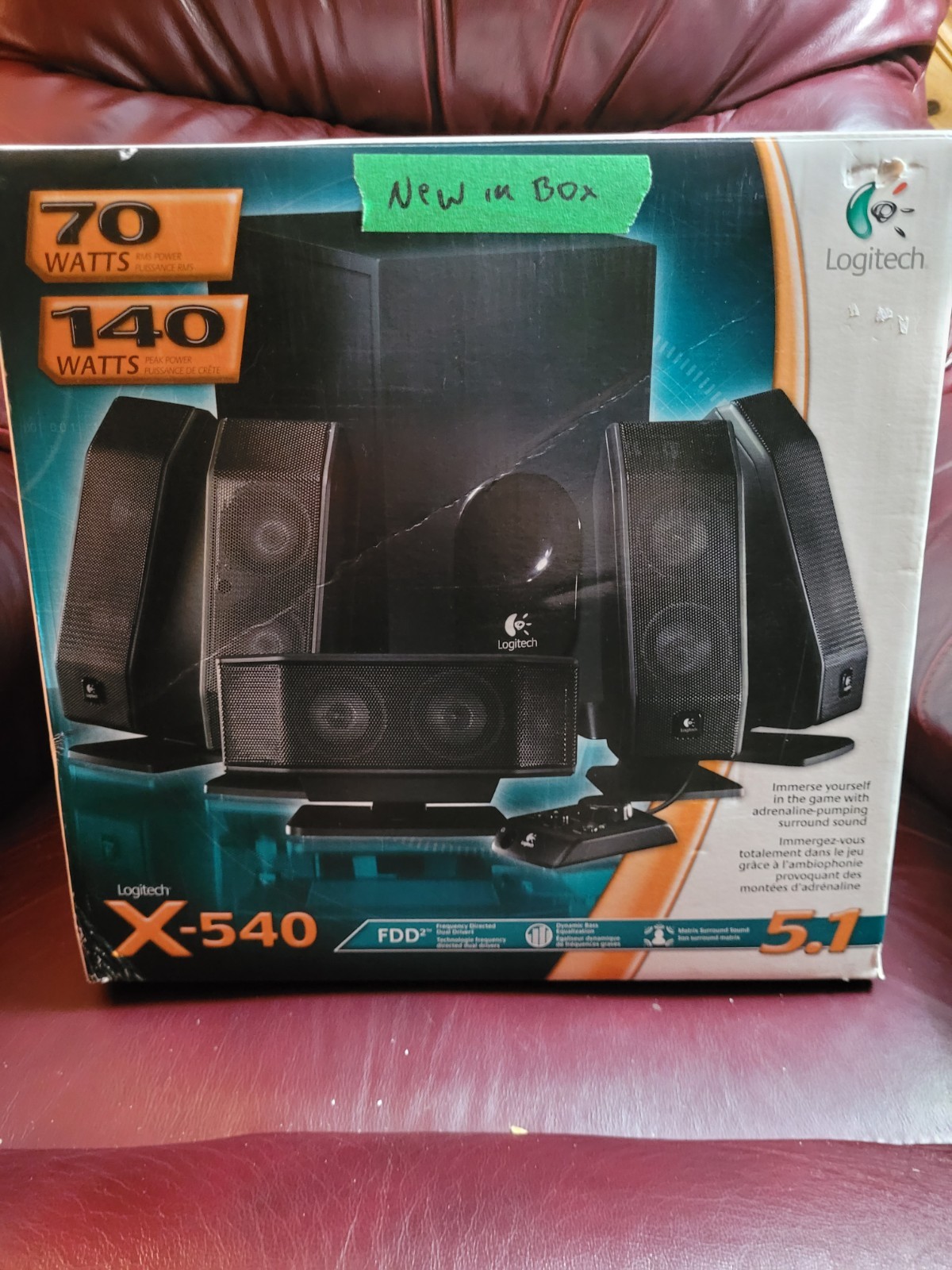 Logitech X-540 5.1 Surround Sound Speaker System NEW IN BOX