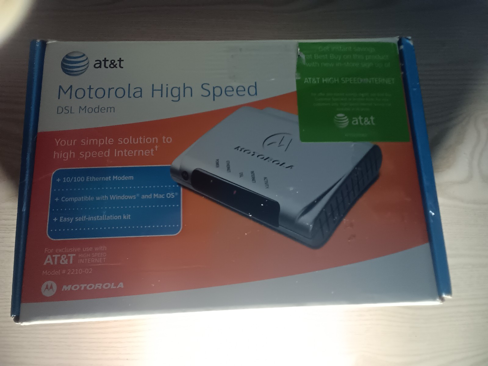 motorla 2210 ethernet modem