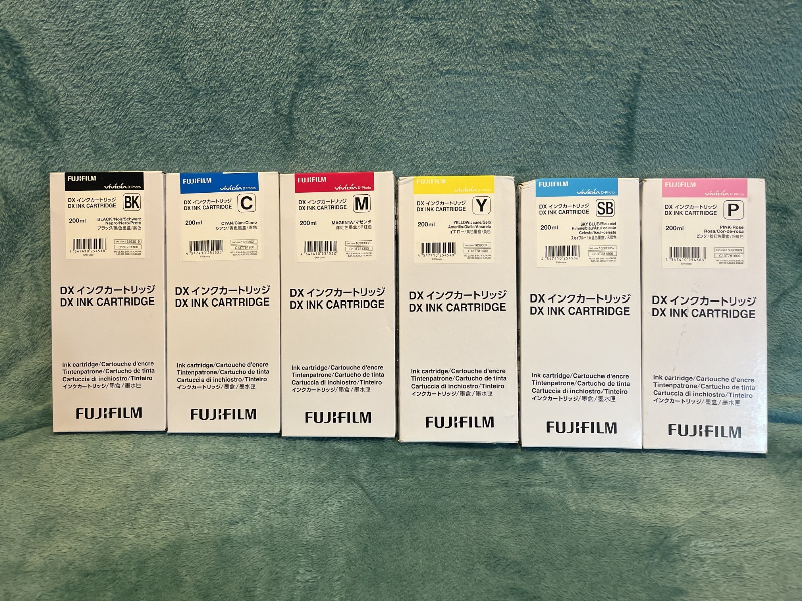 Genuine FujiFilm DX Ink Cartridge Full Set DX100 Date: 2026 & 2027