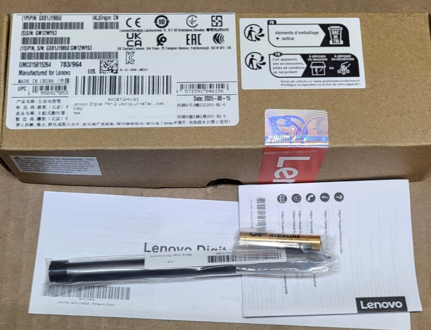 GX81J19850 Lenovo Digital Pen 2 - Brand New