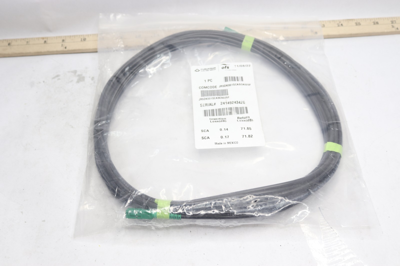 OFS SCA to SCA Cable 4.8mm 25 Ft. JR5DK001SCASCA025F