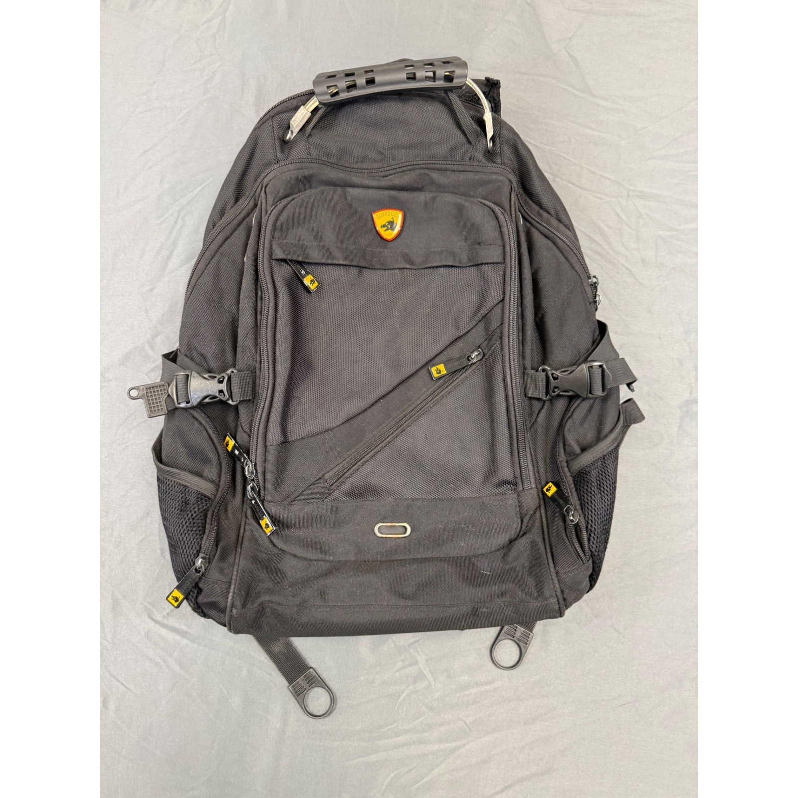 Guard Dog Black Ballistic Nylon Tactical Laptop Backpack Reinforced Handle *Read