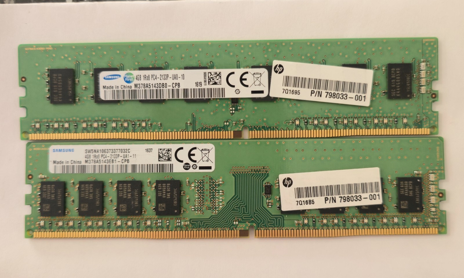 OEM Samsung 8GB (2x4GB) PC4-2133P Desktop Memory RAM UDIMM TESTED