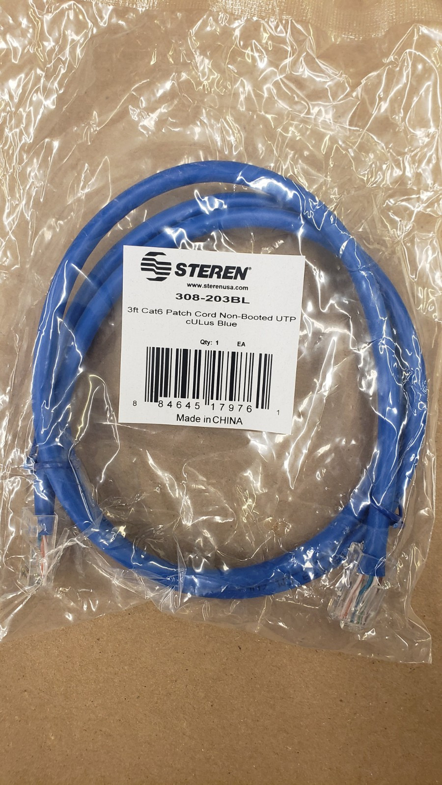 Qty 10 Steren 3 Ft Cat 6 Patch Cable