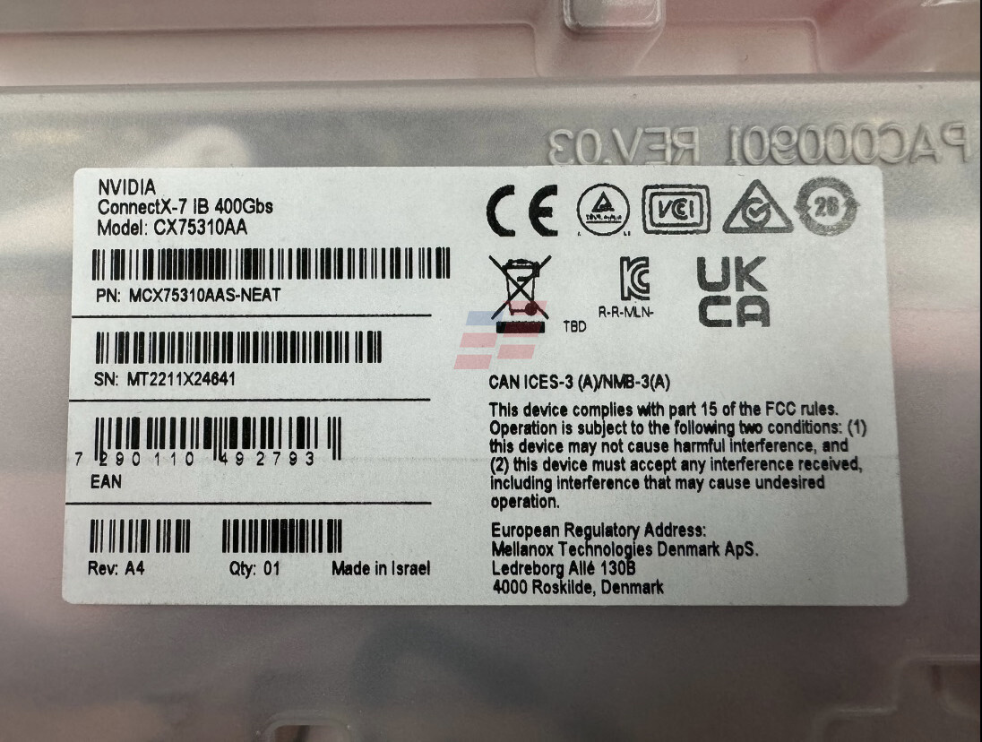 MCX75310AAS-NEAT new Ethernet Network Card fedex or DHL
