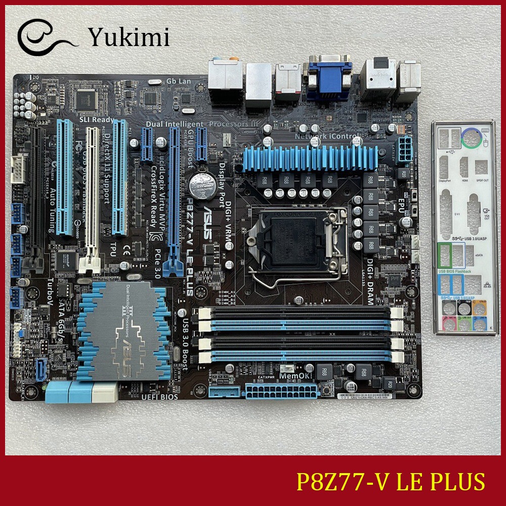 FOR ASUS P8Z77-V LE PLUS DDR3 LGA 1155 DVI VGA HDMI 32GB Motherboard