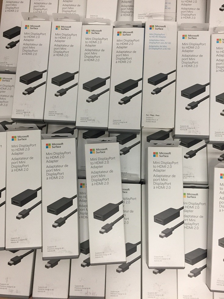 Lot of 39 Microsoft Surface Mini Display Port to HDMI 2.0 Adapter Model 1819