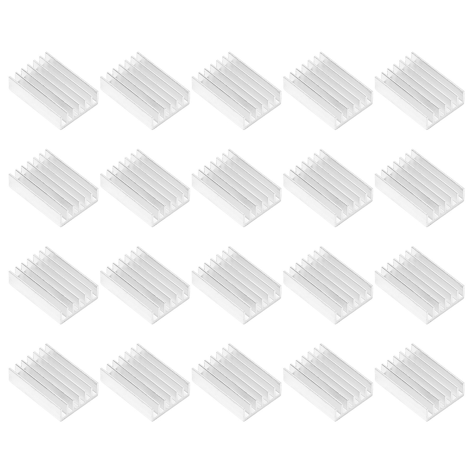 20pcs 20x14x6mm Aluminum Heatsink Cooling Fins Cooler Heatsink for IC Chips