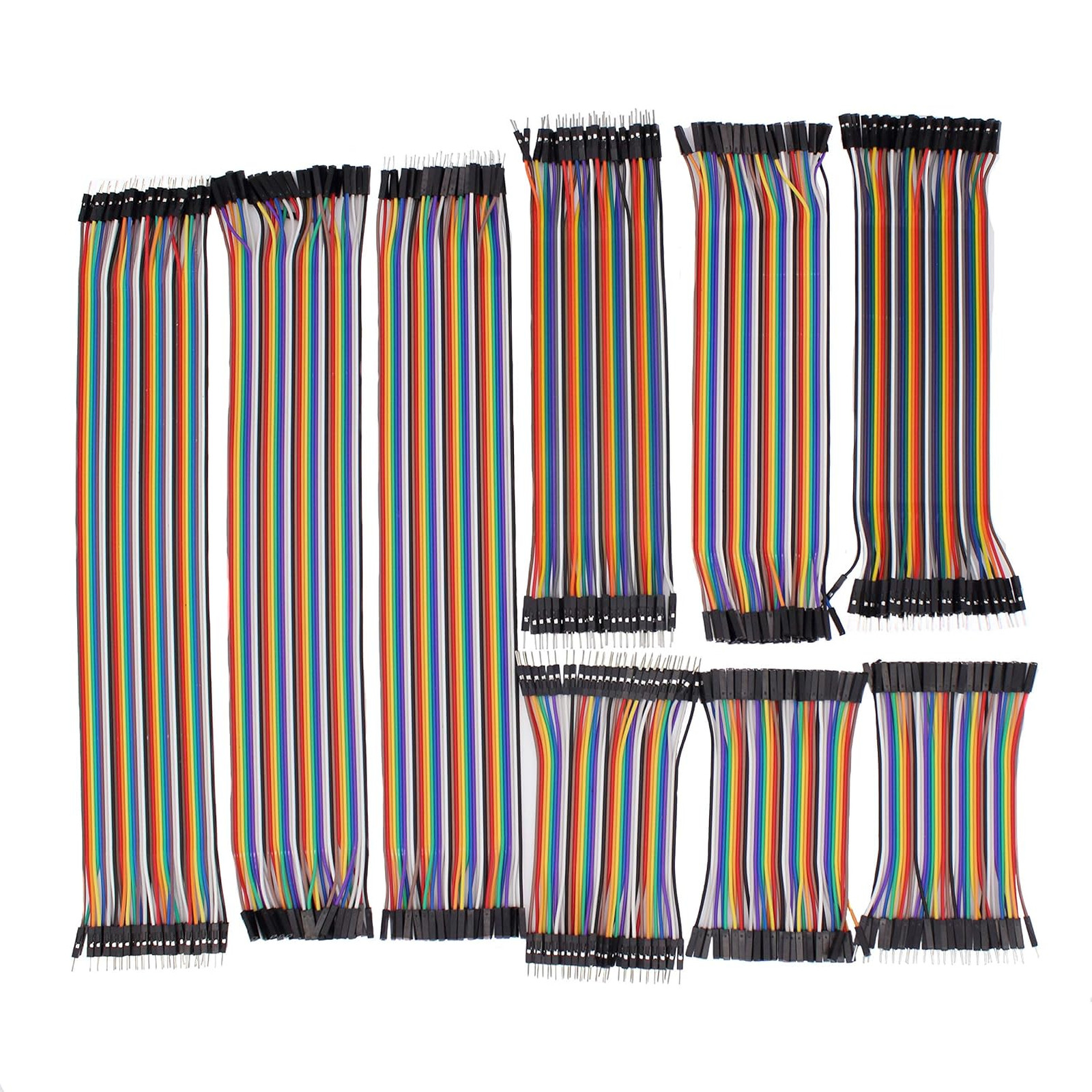360-Piece Multicolor Breadboard Jumper Wires Set with Male Female Male Cables