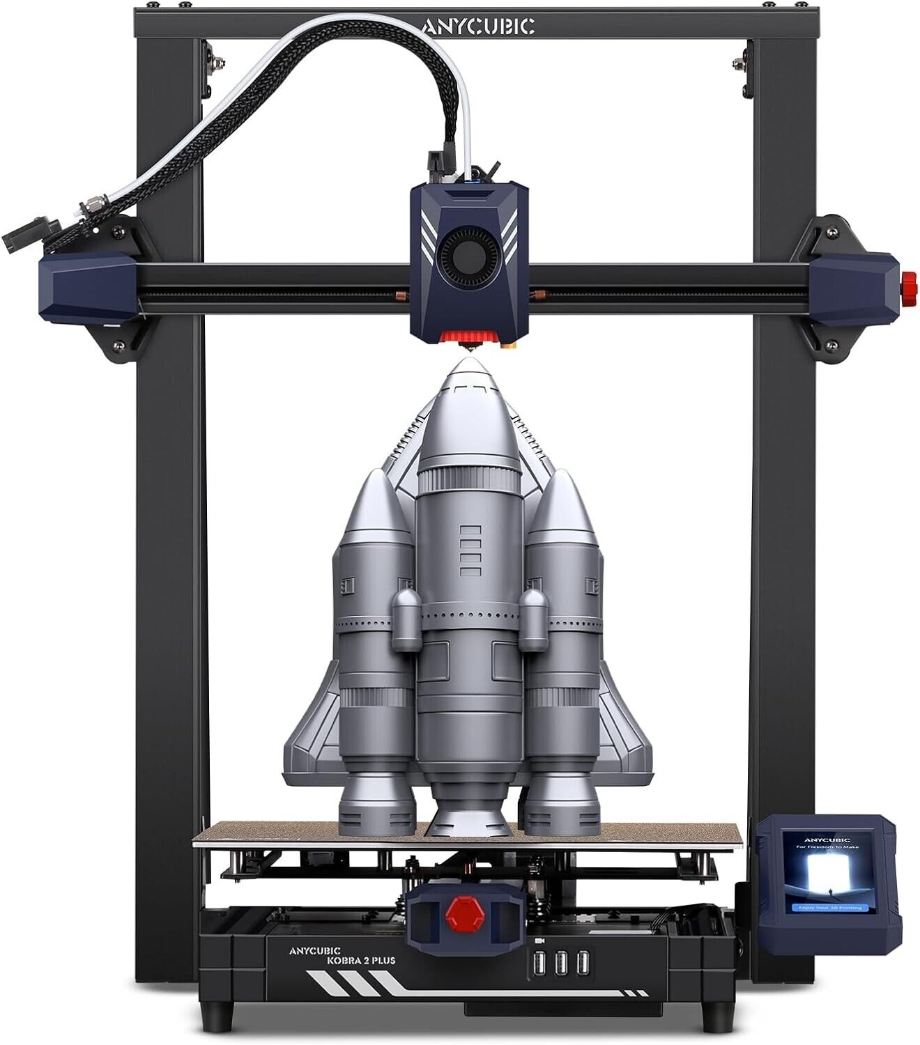 ANYCUBIC Kobra 2 Plus FDM 3D Printer Max 500mm/s Speed Large Size 320*320*400mm