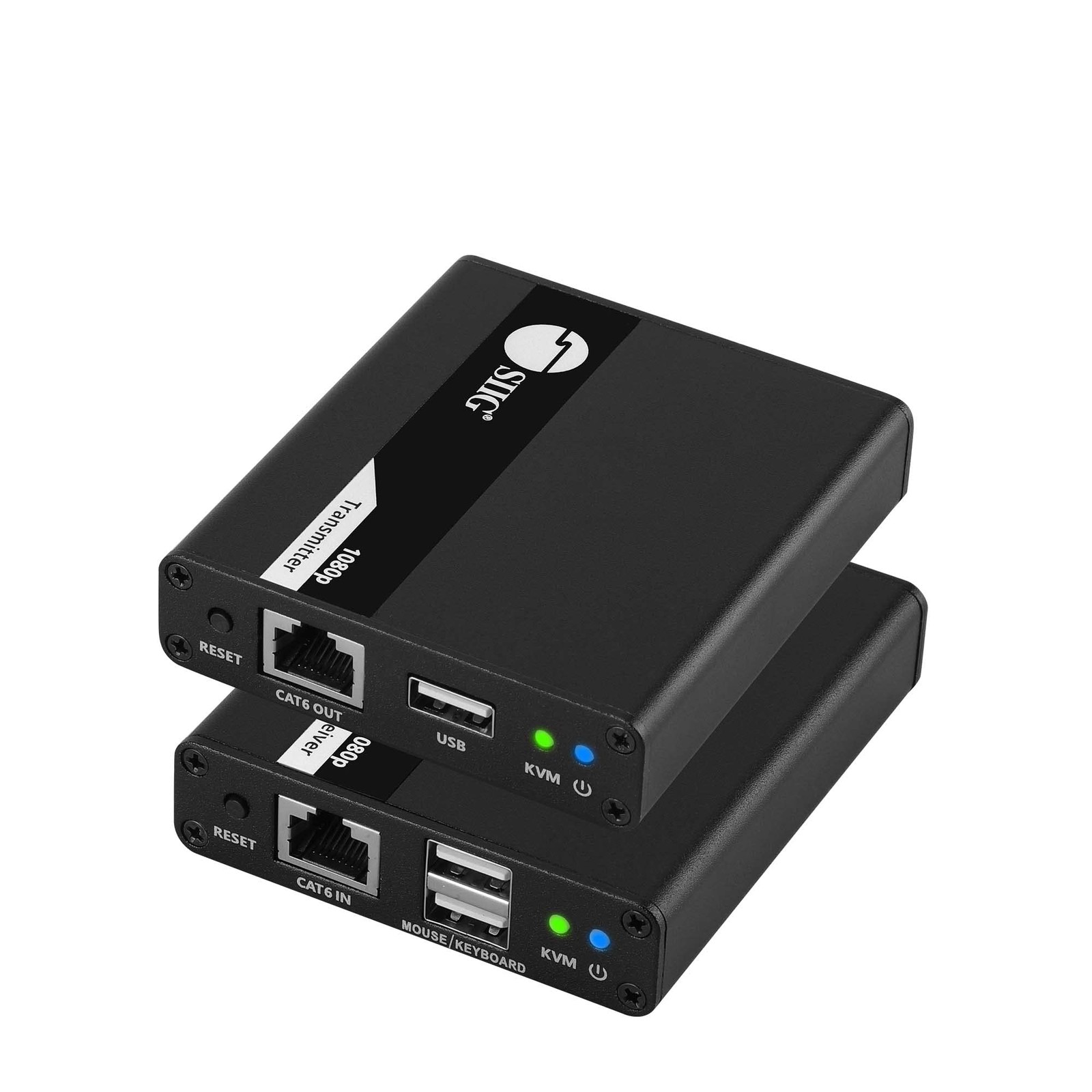 SIIG HDMI KVM Extender Over Cat6/7, 1080p60Hz, 230ft, 2 USB, CE-H27411-S1