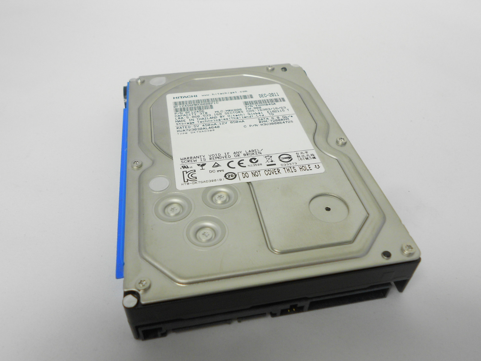 Nexsan E-Series E48 E60 3TB 7.2K 3.5" SATA Hard Drive 0F12456 Tray DP48-SP3000G