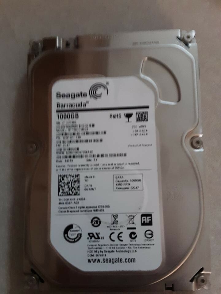 Seagate Barracuda 1000 GB Hard Drive RoHS