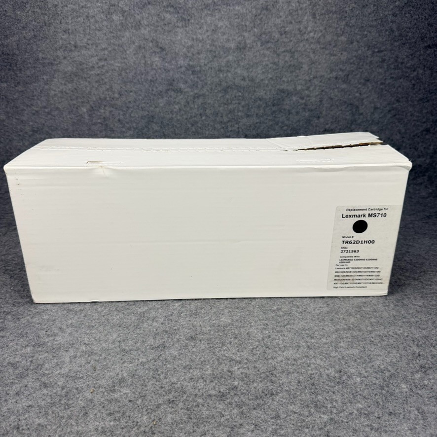 Lexmark MS710 Compatible TR62D1H00 High Yield Black Toner Cartridge New Unopened