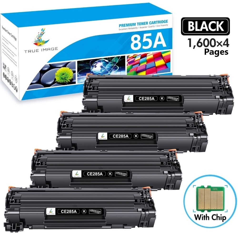4PK CE285A Toner Cartridges for HP Laserjet 85A P1102 P1102W P1006 P1005 M1212nf