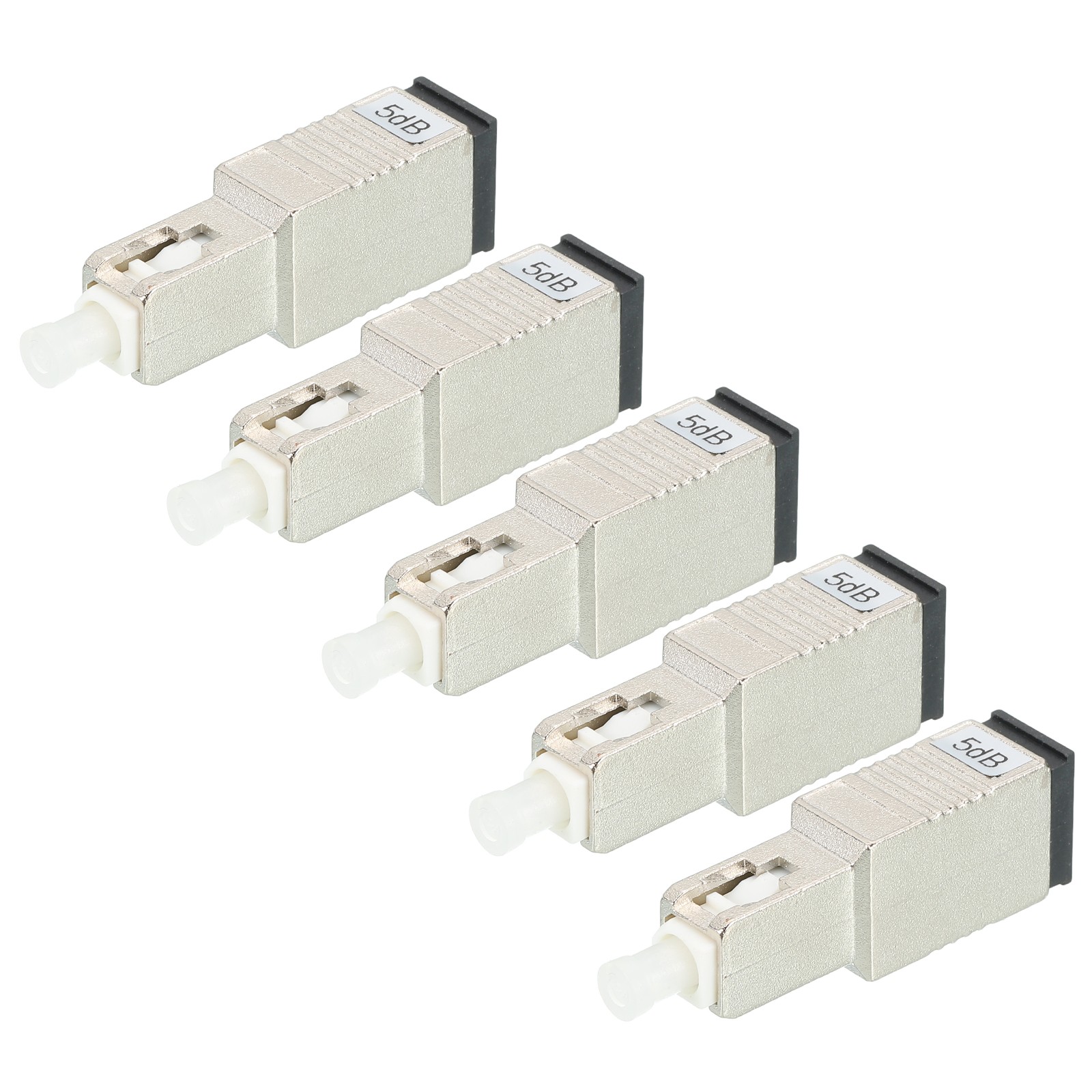 5Pcs Fiber Optic Attenuator 5dB SC/UPC Single Mode Male-Female Fiber Attenuator