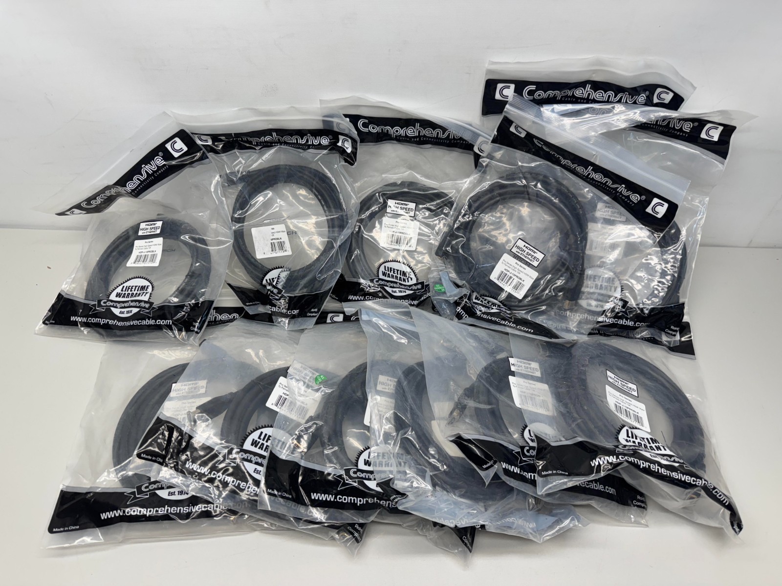 Comprehensive HDP-J-10PROBLK Pro AV/IT Series HDMI Male To Female LOTS OF 12