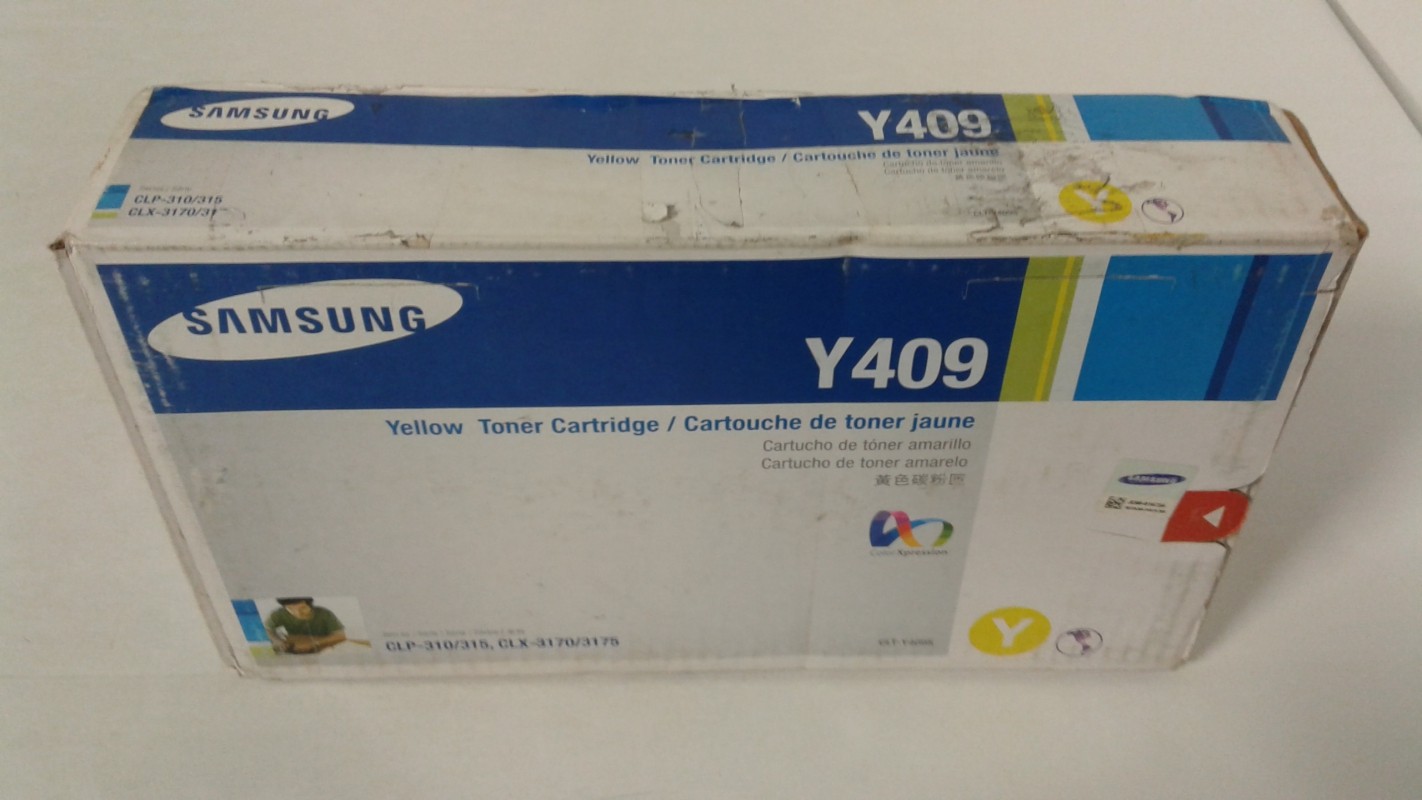 Samsung CLT-Y409S/XAA Toner Ctg 409S, Yellow for Samsung CLX-3175
