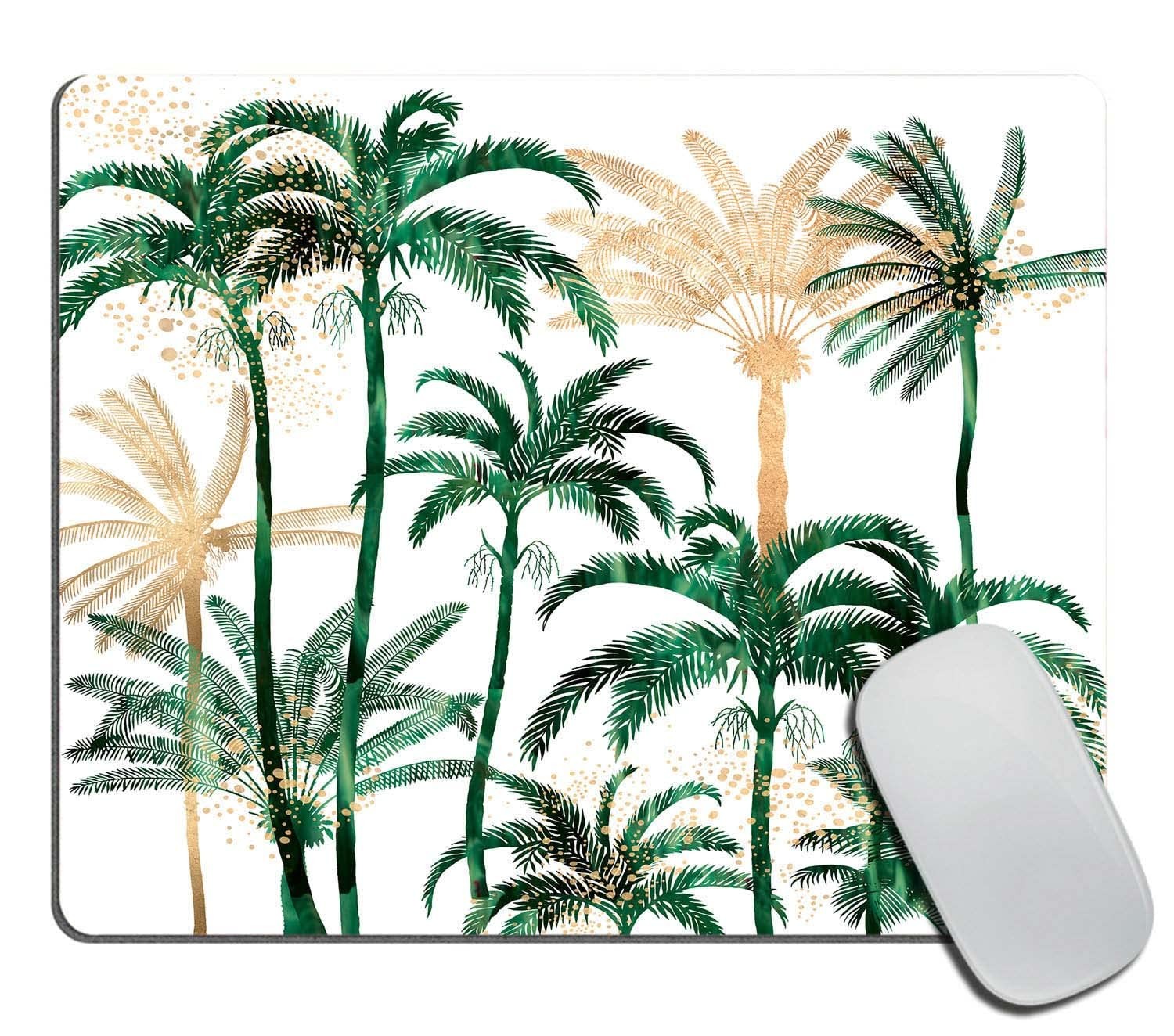 Palm Tree Mouse Pad, Tropical Hawaii Plants Customized Premium-Textured Mouse...