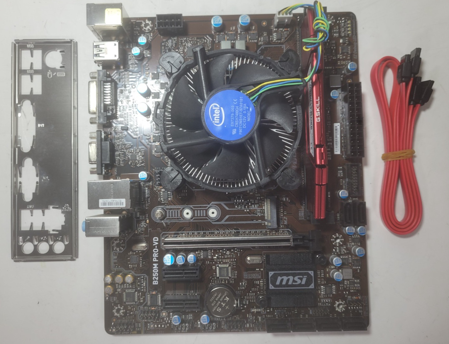 MSI B250M PRO-VD Motherboard Core I5-6500 4GB RAM, IO Shield #1907