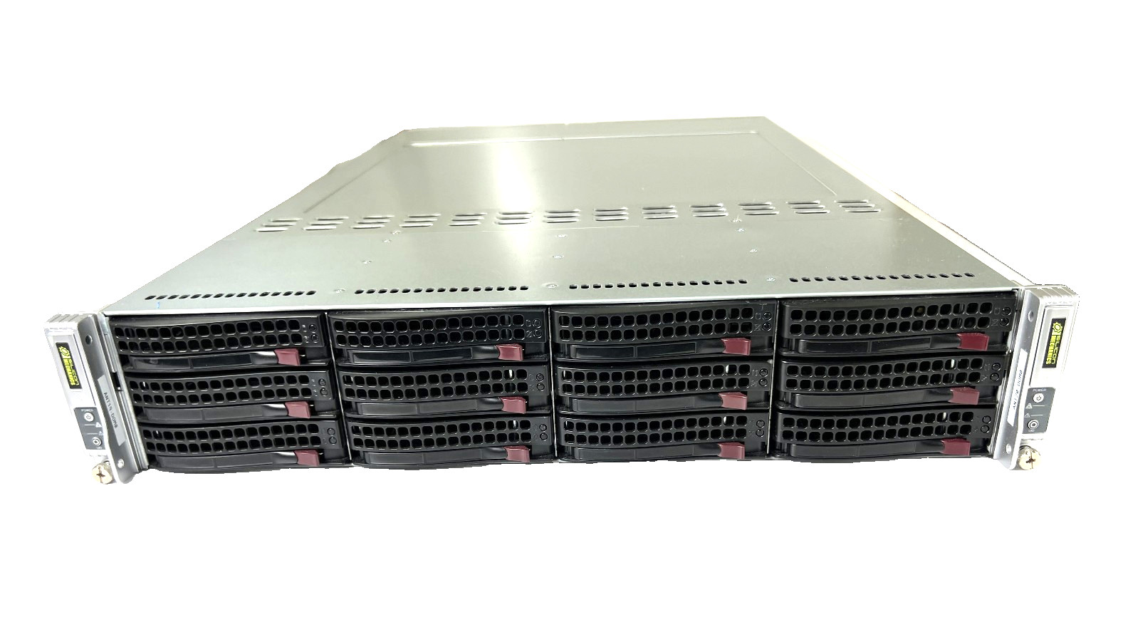 Supermicro CSE-827 2x H8DGT-HIBQF Nodes 4 x AMD 6128 @2.0GHz, 32GB mem each,