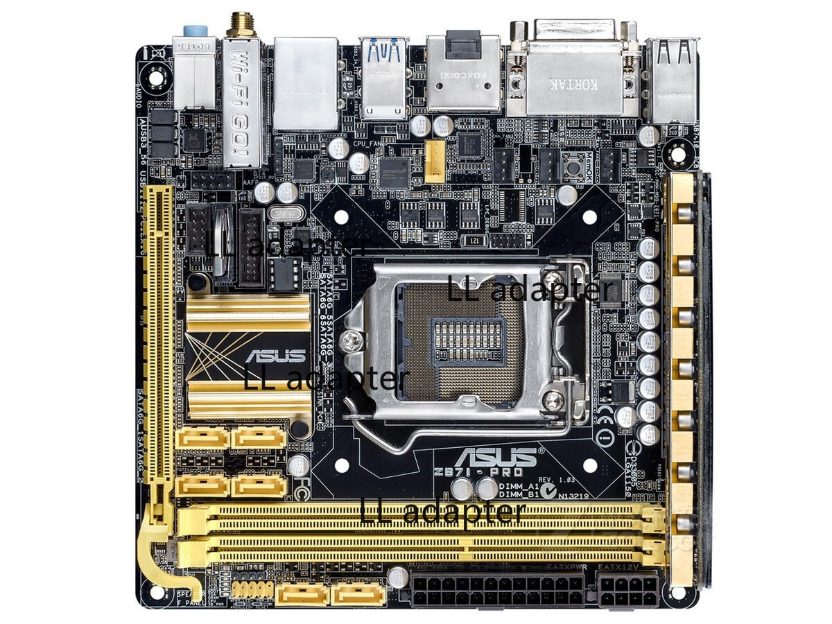 For ASUS Z87I-PRO motherboard LGA1150 DDR3 16G DVI+DP+HDMI M-ATX tested oK